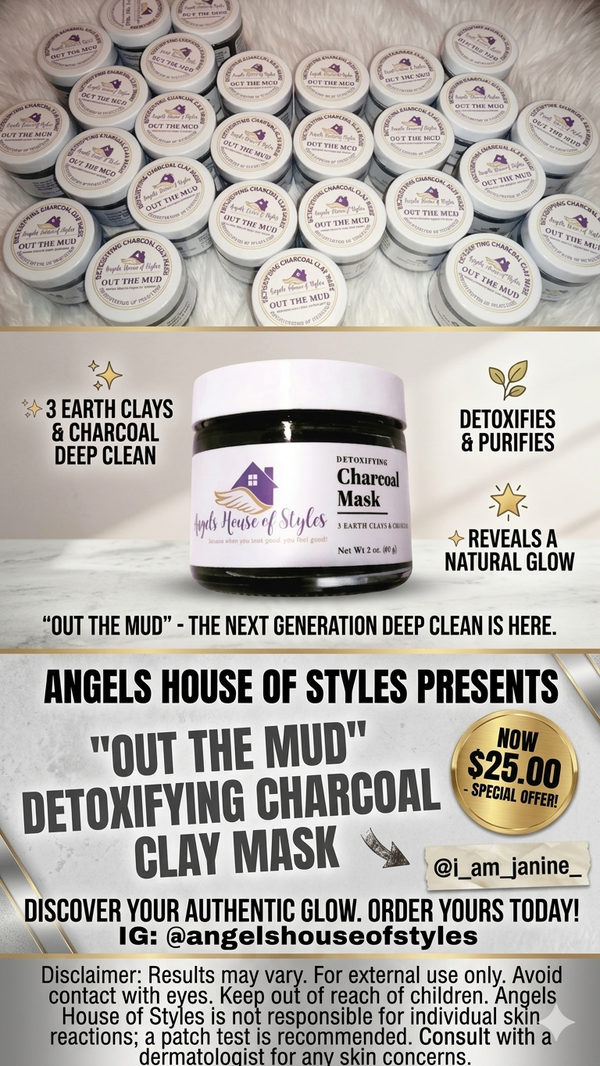 "Out The Mud" Detoxifying Charcoal Clay Mask