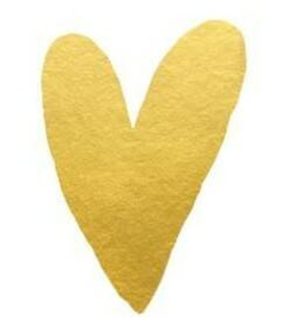 Gouden hartje sticker