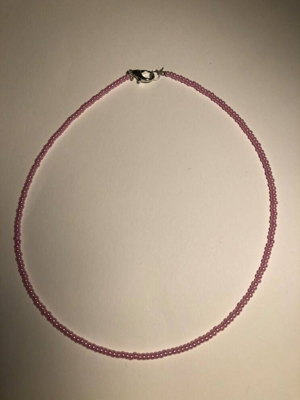 Roze halsketting