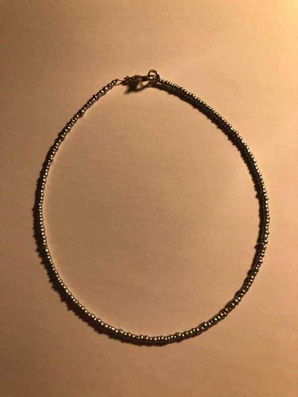 Zilvere choker