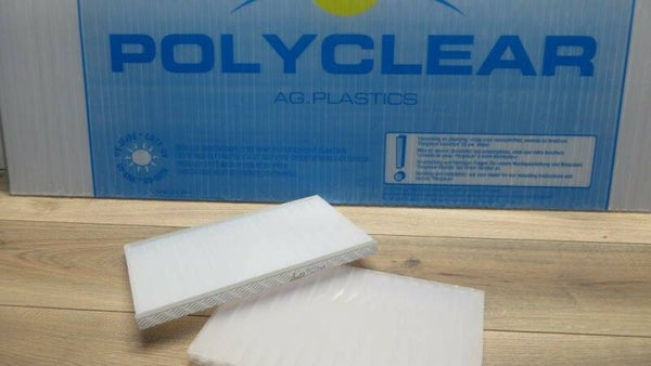 Polycarbonaat platen 16 mm helder 120 cm x 400 cm