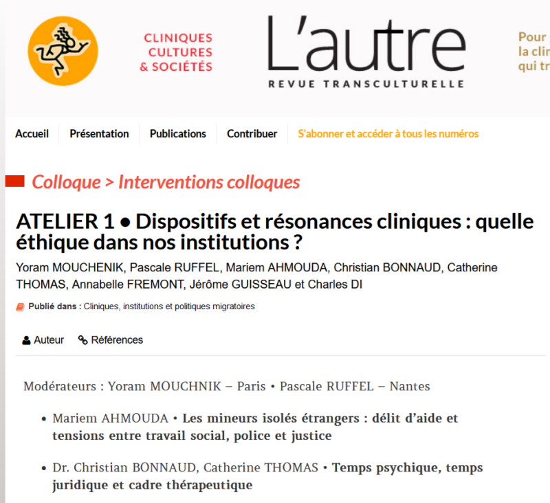 colloque L'Autre 2021