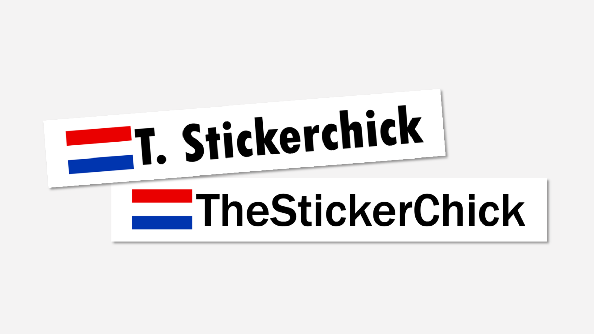 Naamstickers - Nederlandse vlag