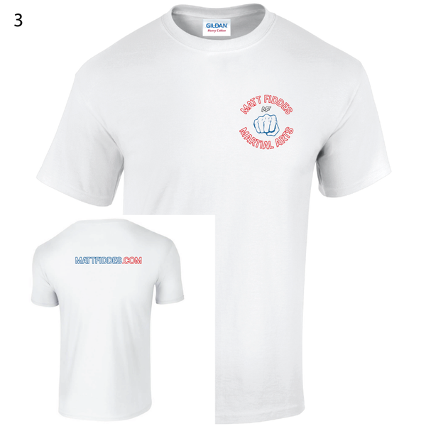 MF Premier Range – Tshirt (Punch Logo – Left Chest) – White