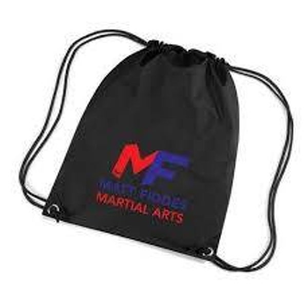 MF Black Draw String Bag