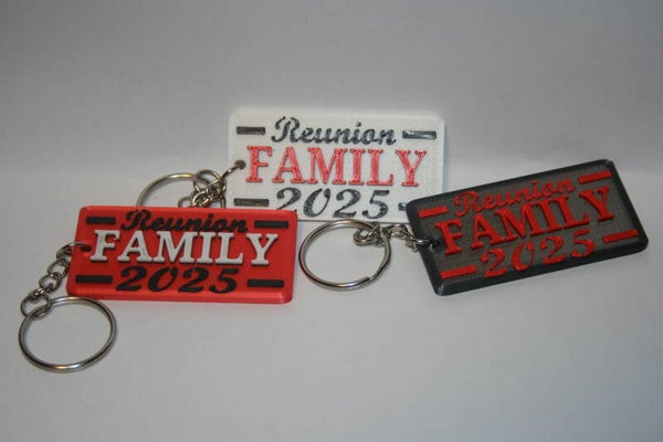 Keychains souvenirs for Reunions/weddings