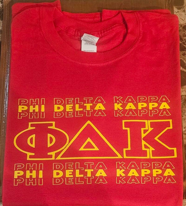 Phi Delta Kappa stacked tee