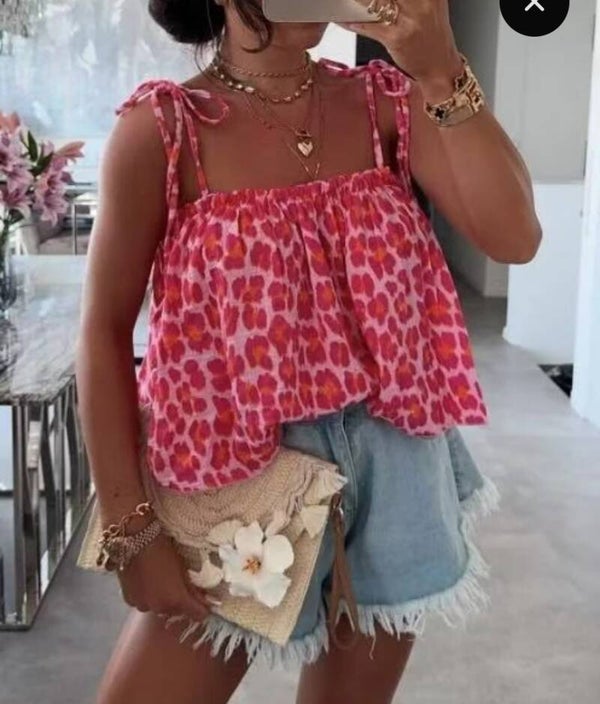 🌸Débardeur Léo rose🌸