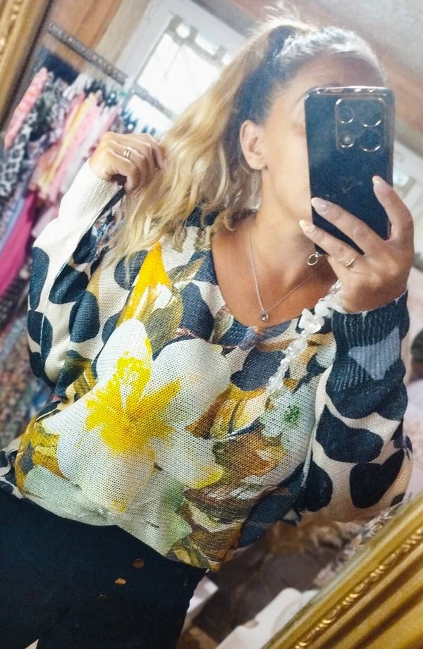 🌸Pulls fleur Léo🌸