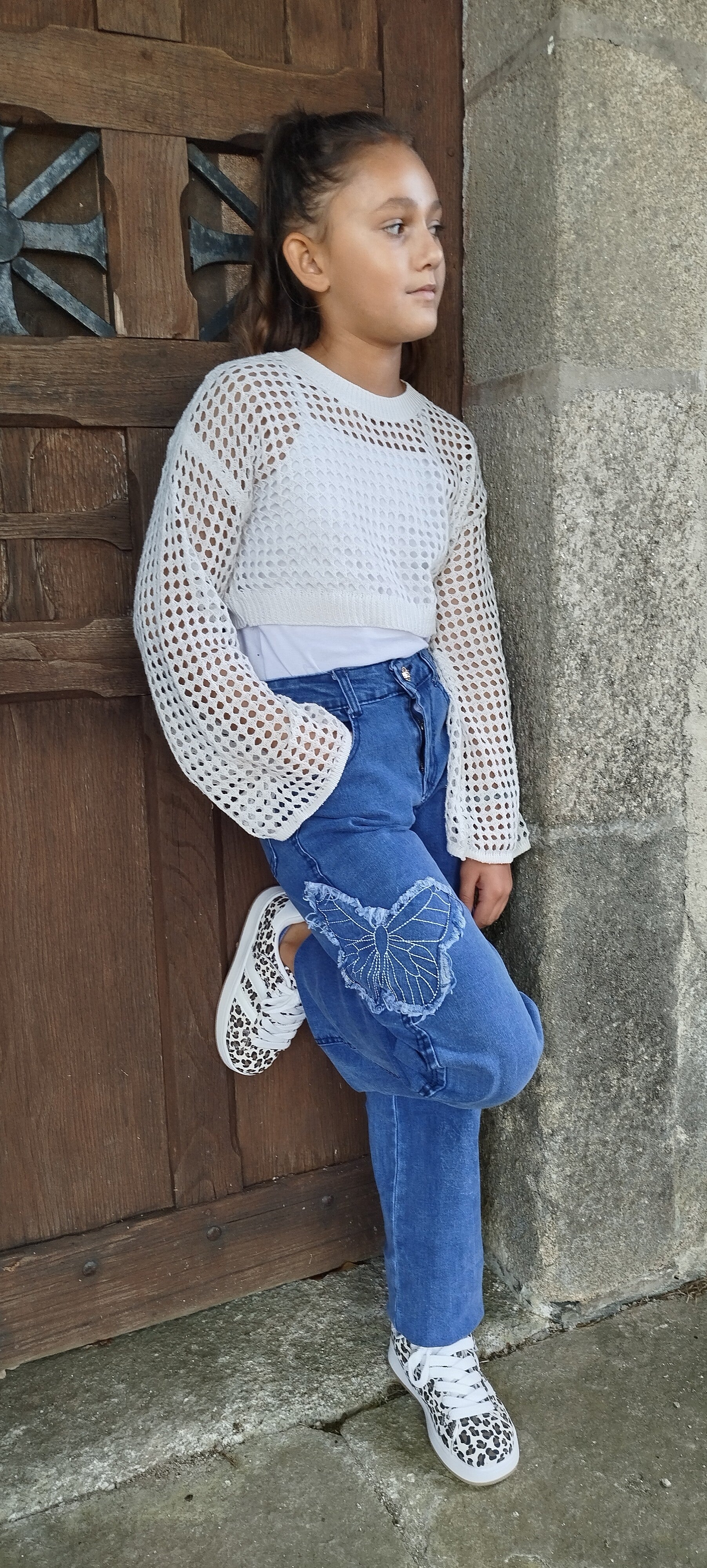 🦋Jean fille papillon🦋