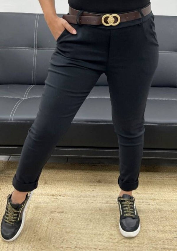 🤎Pantalon noir avec ceinture🤎