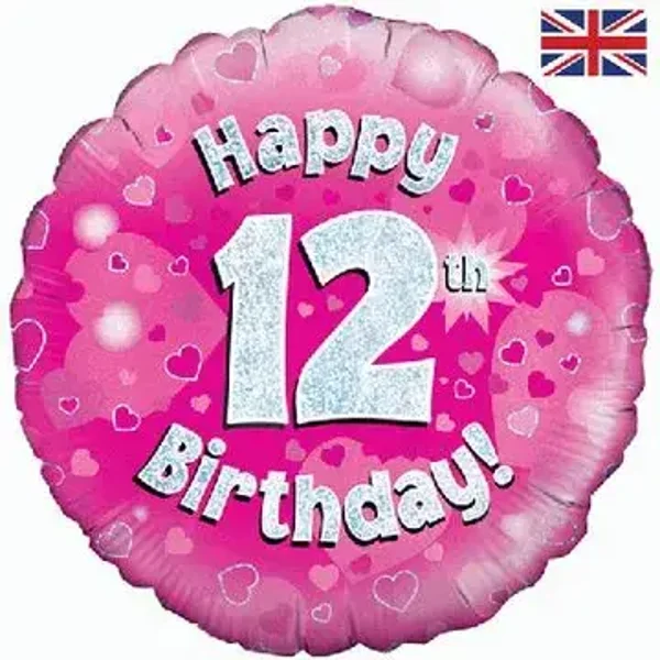 12th birthday balloon