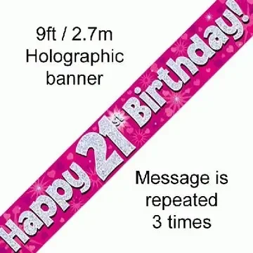 21st birthday banner