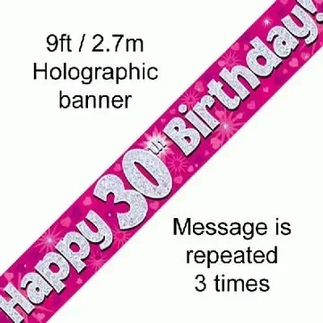 30th birthday banner