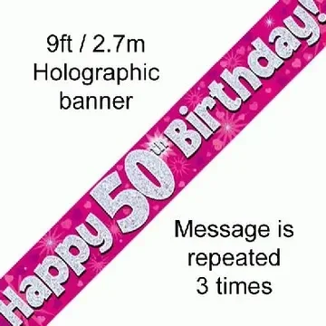 50th birthday banner