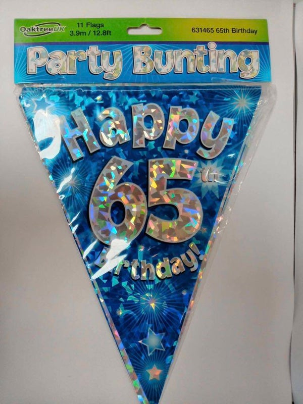 Blue 65th bunting