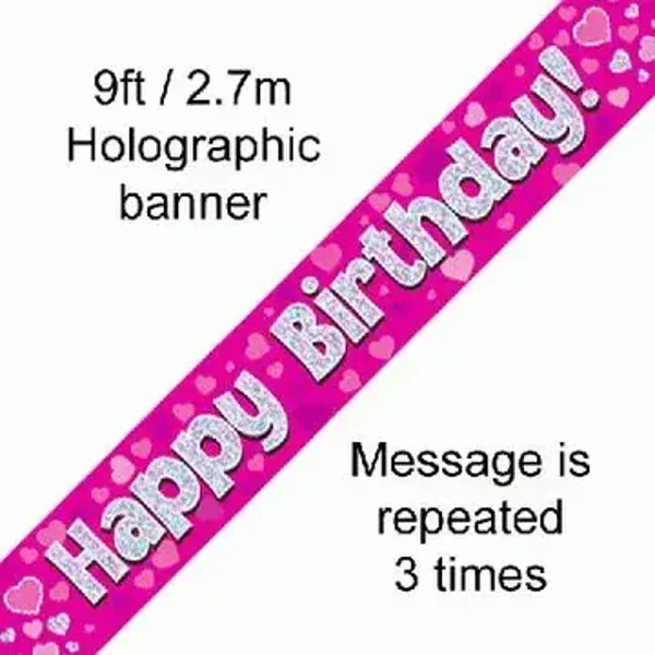 Happy birthday banner