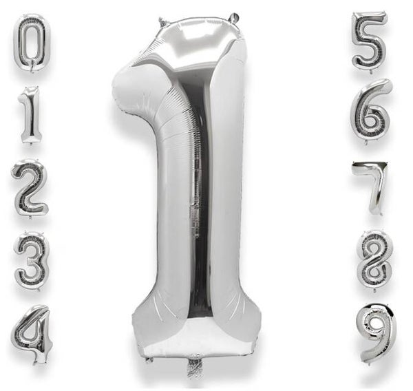 Filled Helium Balloon Silver