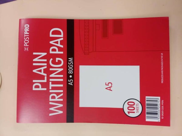 Plain writing pad