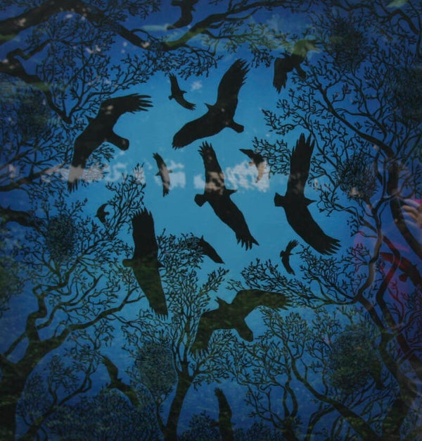 Roekenkolonie blauw | Elsbeth Cochius