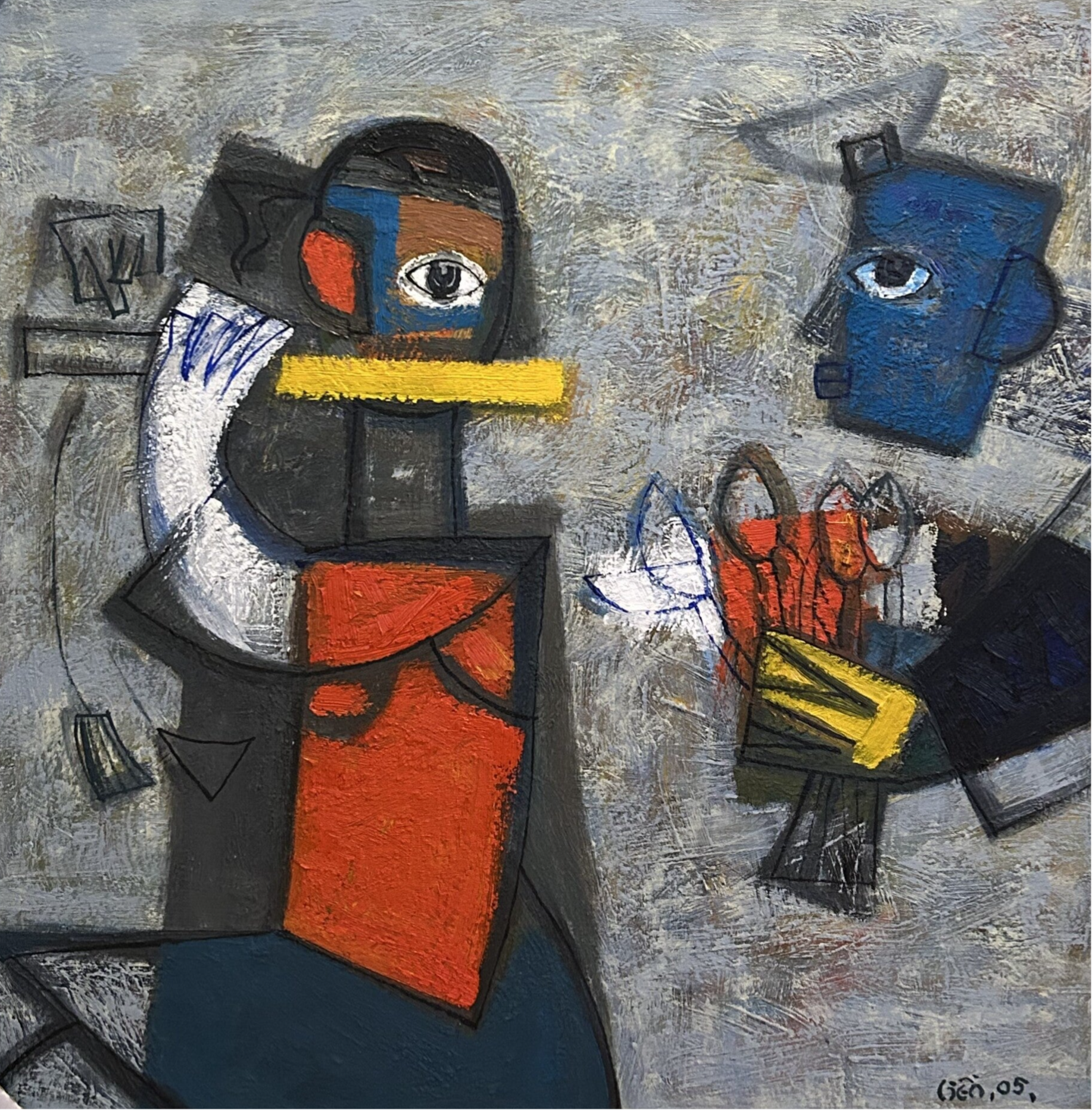 Flowers and flute | Nguyen Dinh Hien