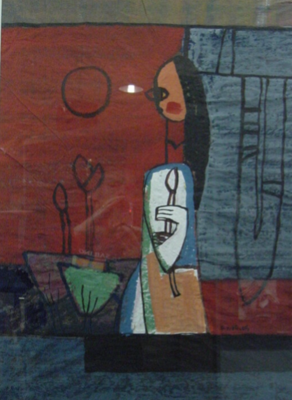 Vrouw met bloem | Nguyen Dinh Hien