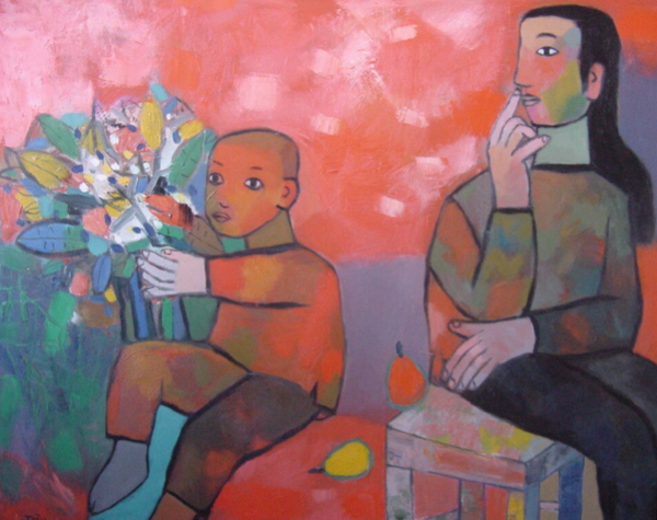 Vrouw met kind | Nguyen Khanh Toan