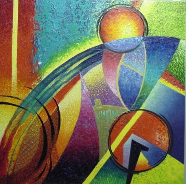Abstract met 2 cirkels| Kuangsalz