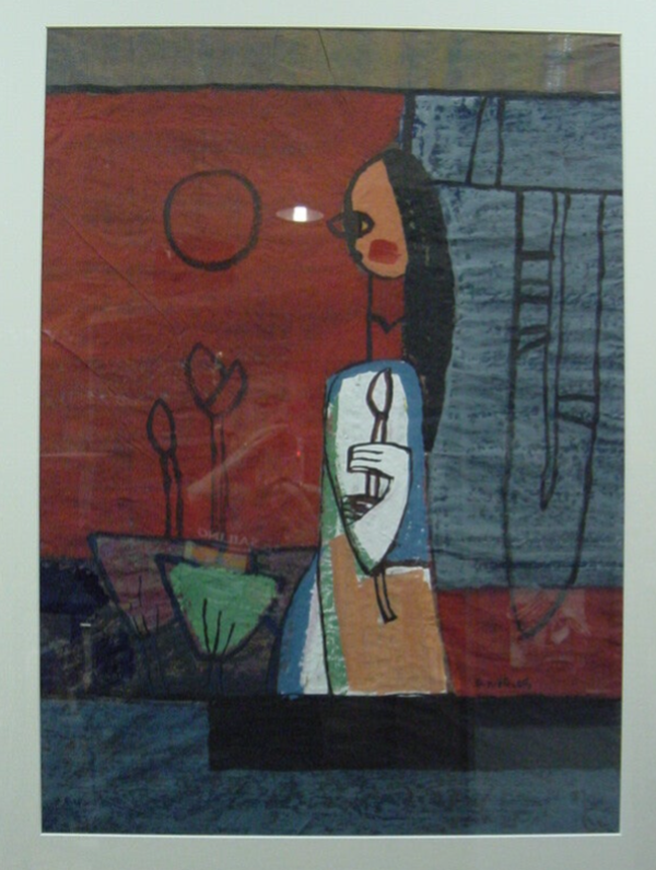 Vrouw met bloem | Nguyen Dinh Hien