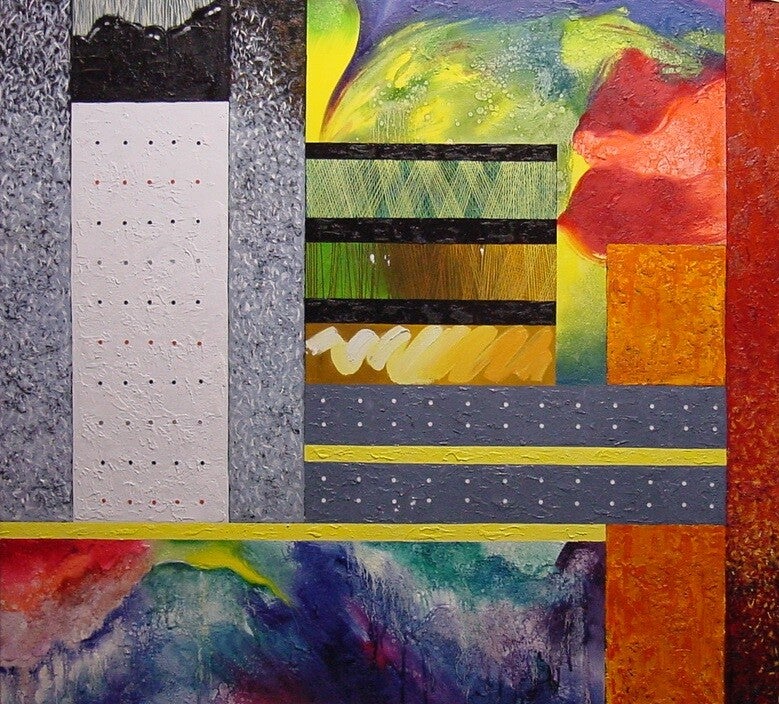 Abstract 3 zwarte lijnen | Kuangsalz