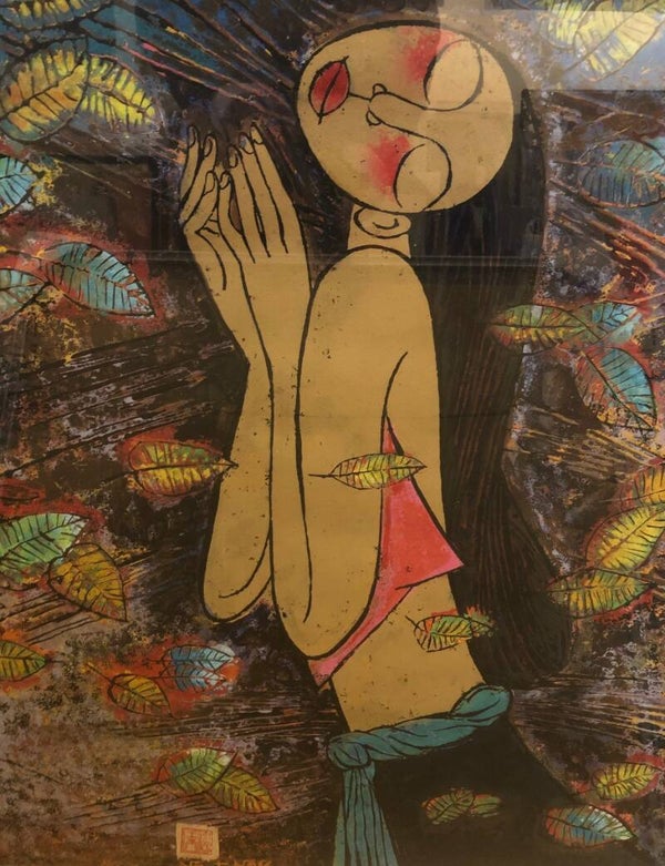 Girl with leafs | Nguyen Tung Ngoc