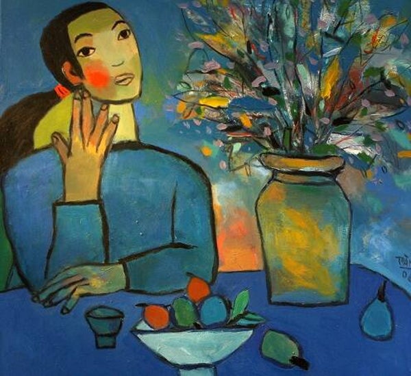 Vrouw blauw | Nguyen Khanh Toan