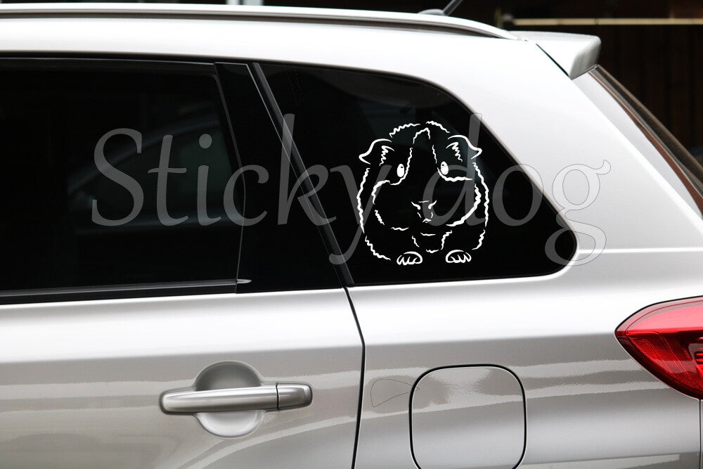 Cavia drawing silhouette sticker