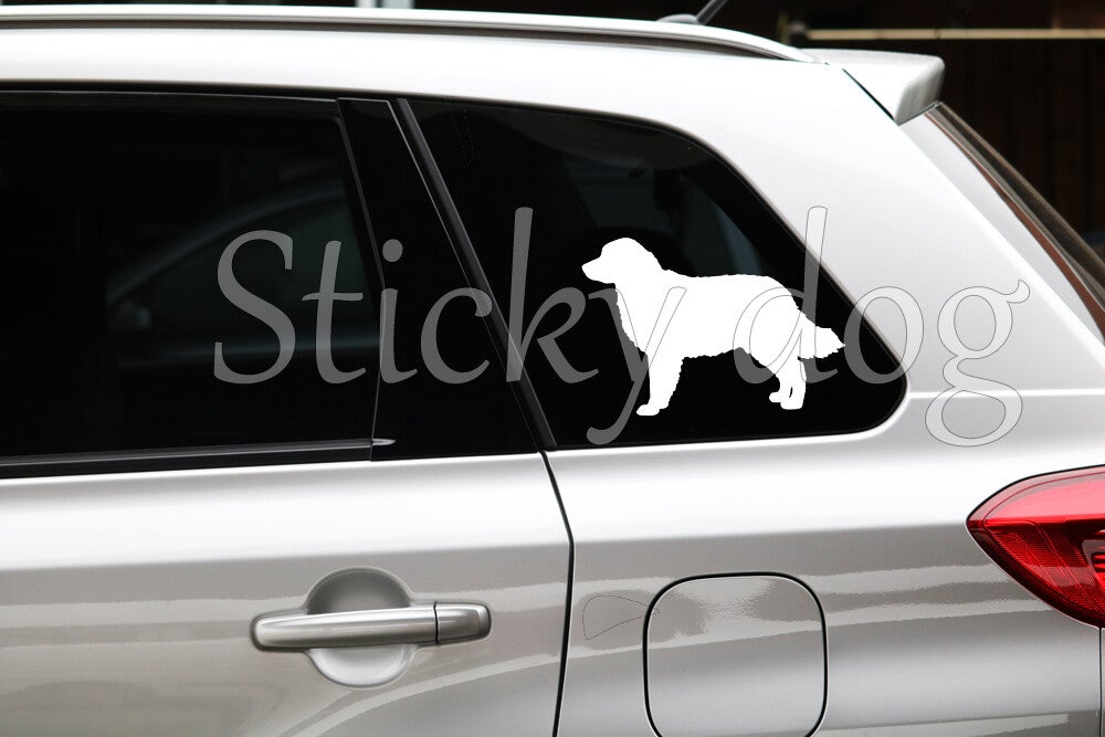 Bernese Mountain Dog silhouette dog sticker