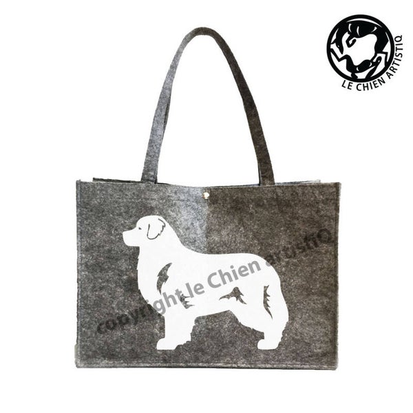Felt bag Bernese Mountain Dog dog silhouette, LeChienArtistiQ