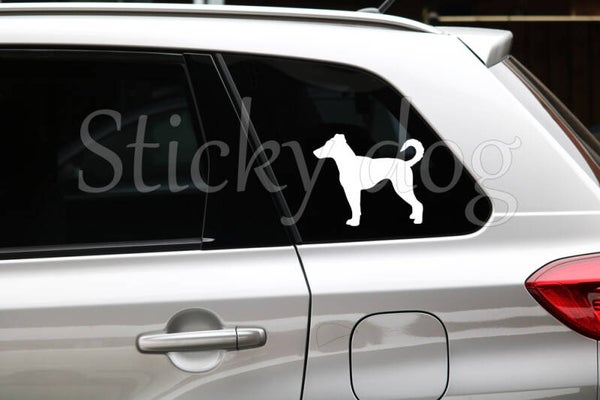 Boerenfox silhouette dog sticker