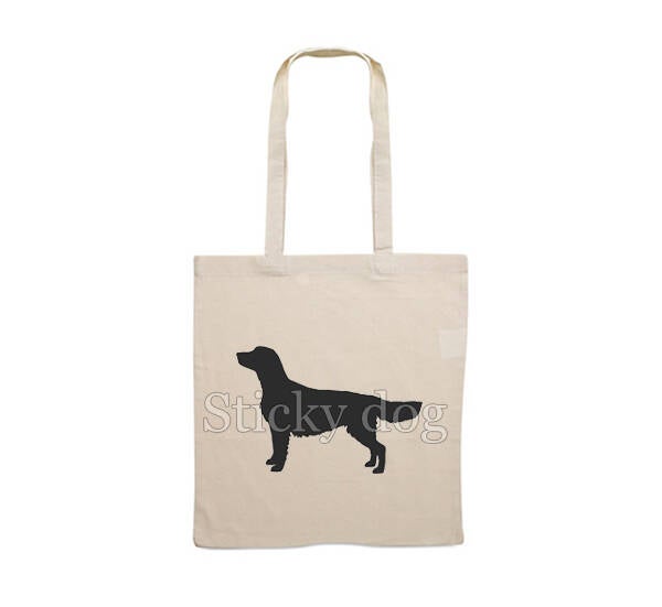 Canvas bag Golden Retriever silhouette