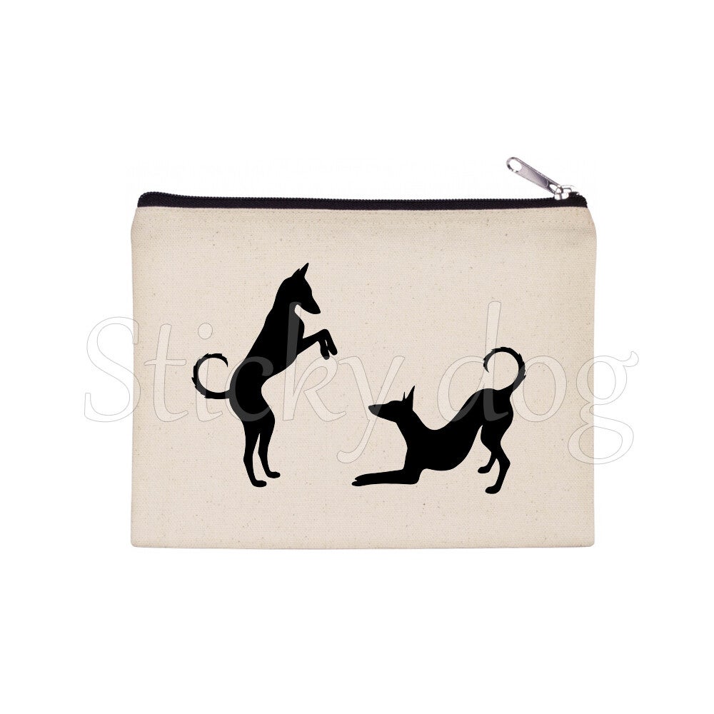 Podenco Ibicenco dog silhouette pencil bag / Beaty case / pouch