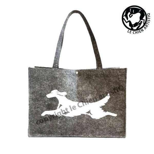 Felt bag Irish Setter dog silhouette, LeChienArtistiQ