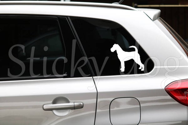 Irish Terrier silhouette dog sticker