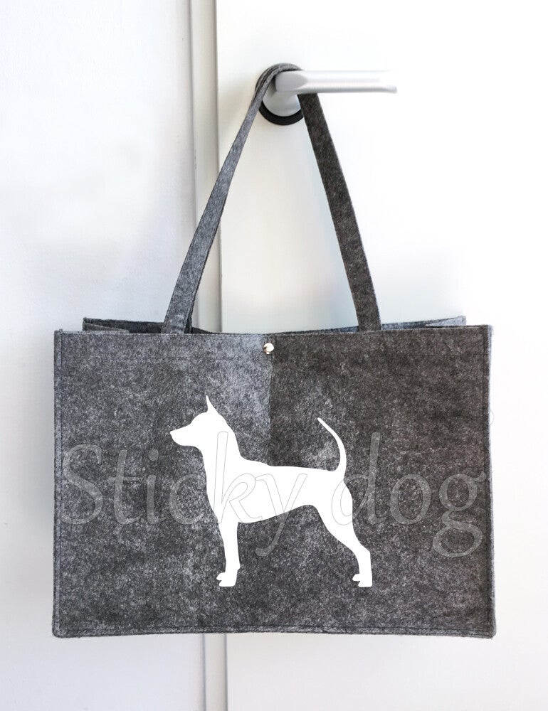 Felt bag Thai Ridgeback silhouette dog silhouette