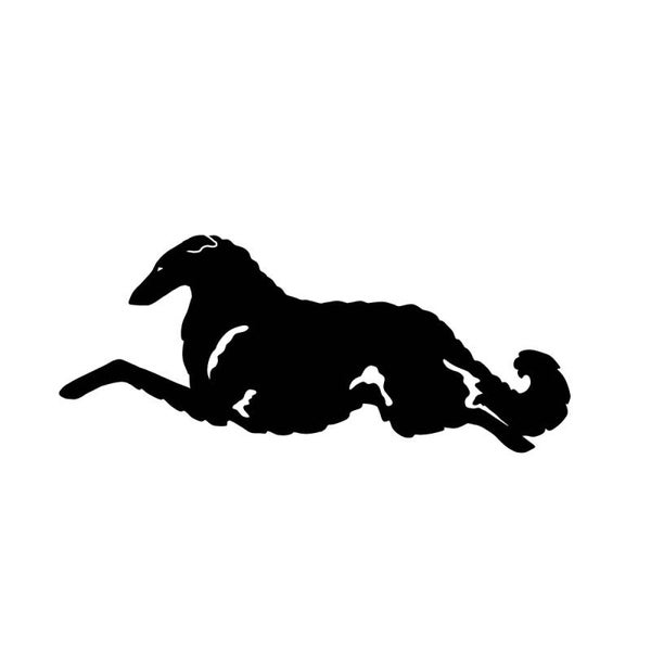 Borzoi dog sticker, Le Chien ArtistiQ