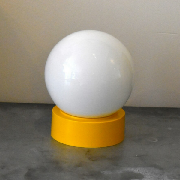 Leuk geel Jaren 70 plafondlampje