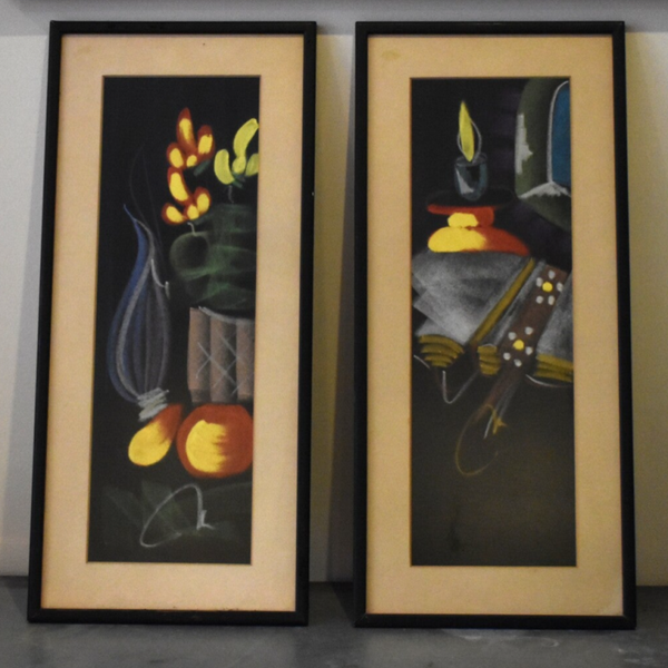 2 Vintage Gestileerde Stillevens