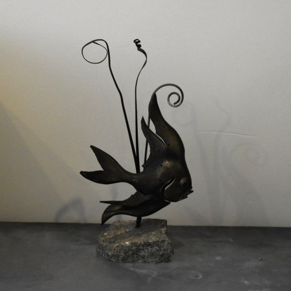 Retro Metalen Sculptuur