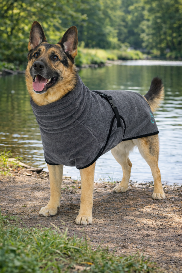 Badjas kleur grijs maat XL Trixie