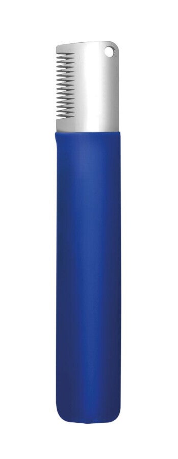 Pluk-mes blauw grof Linkshandig
