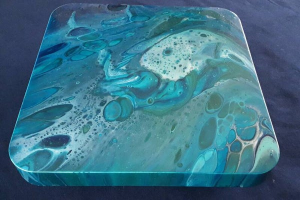 Luscious turquoise decorative plateau