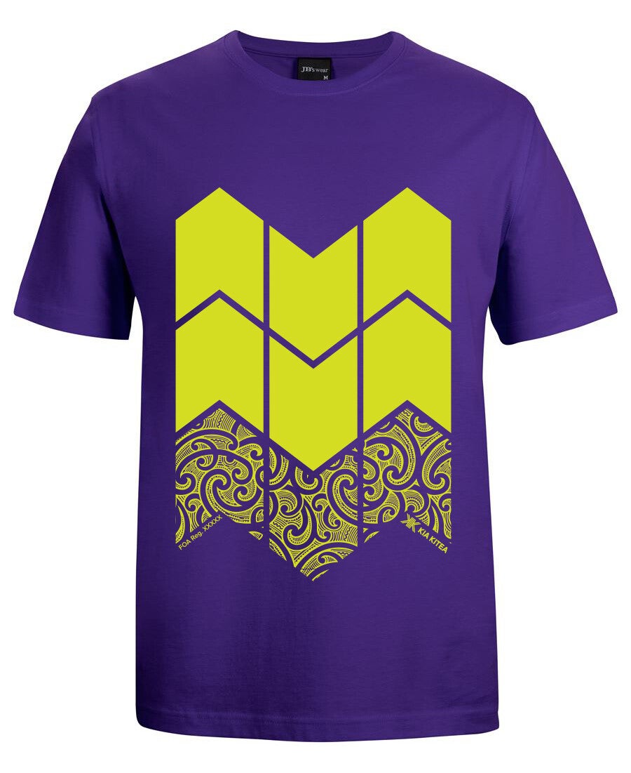 Kia Kitea Forestry Tee - Cotton - Waiporoporo/Purple