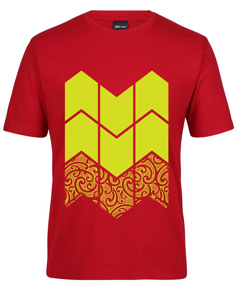 Kia Kitea Forestry Tee - Cotton - Whero/Red